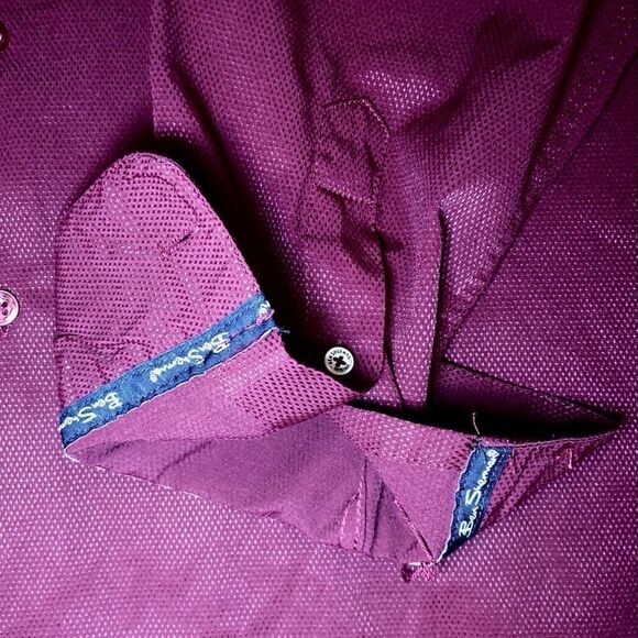 Ben Sherman Slim Fit Textured Dress Shirt in Burgundy Men’s XL-17/17 1/2-34/35 - Picture 4 of 8